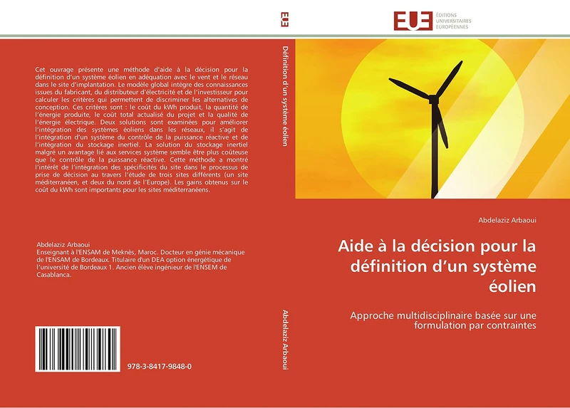 Aide à la décision pour la définition d’un système éolien: Approche multidisciplinaire basée sur une formulation par contraintes (Omn.Univ.Europ.) - Image 1