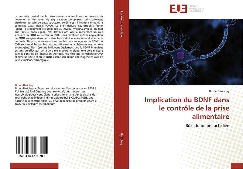 Implication du BDNF dans le contrôle de la prise alimentaire: Rôle du bulbe rachidien - Image 1