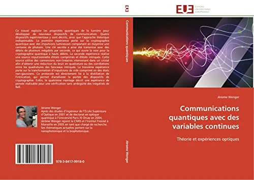 Communications quantiques avec des variables continues: Théorie et expériences optiques (Omn.Univ.Europ.) - Image 1
