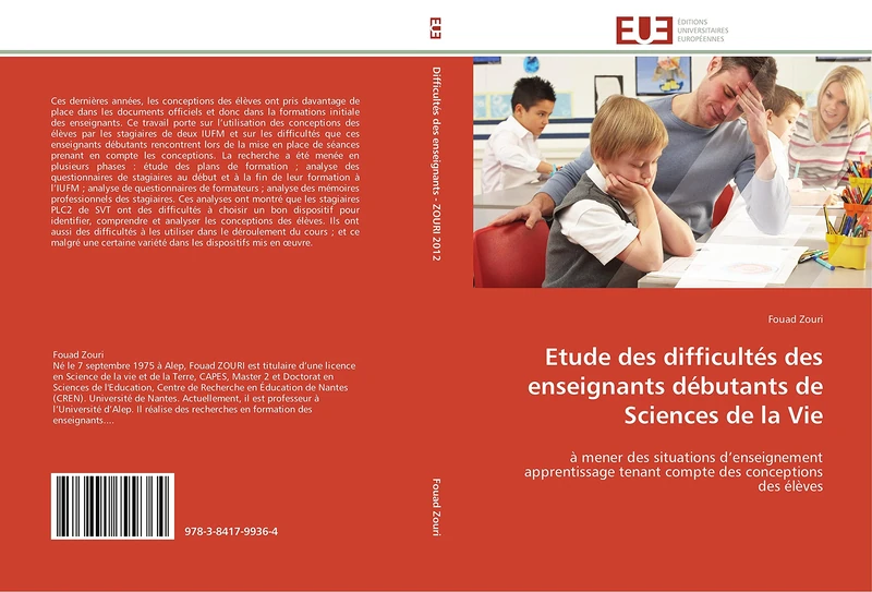Etude des difficultés des enseignants débutants de Sciences de la Vie: à mener des situations d’enseignement apprentissage tenant compte des conceptions des élèves (Omn.Univ.Europ.) - Image 1
