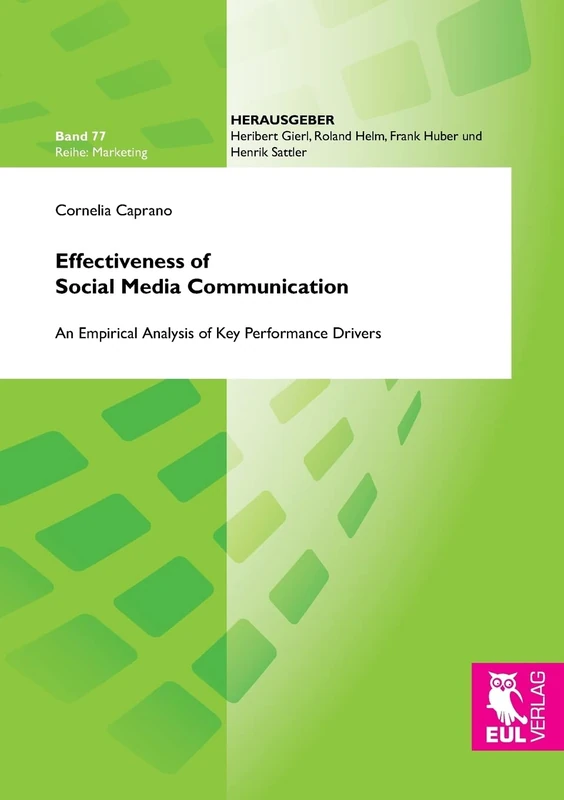 Effectiveness of Social Media Communication: An Empirical Analysis of Key Performance Drivers