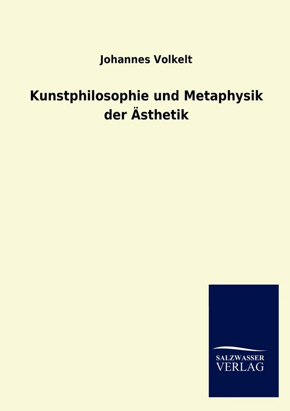 Kunstphilosophie Und Metaphysik Der Asthetik - Image 1