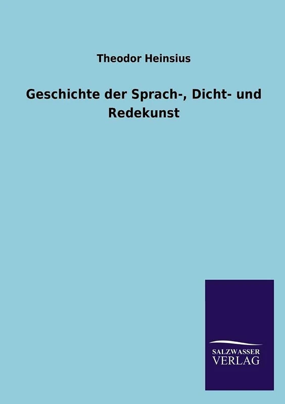 Geschichte Der Sprach-, Dicht- Und Redekunst - Image 1
