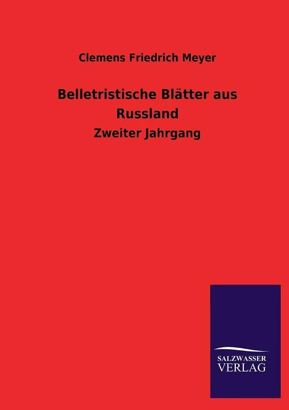 Belletristische Blatter Aus Russland: Zweiter Jahrgang - Image 1