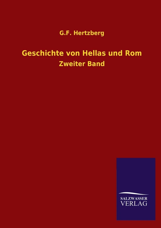 Geschichte Von Hellas Und ROM: Zweiter Band - Image 1