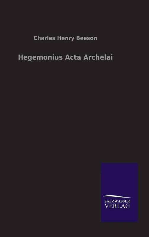 Hegemonius Acta Archelai