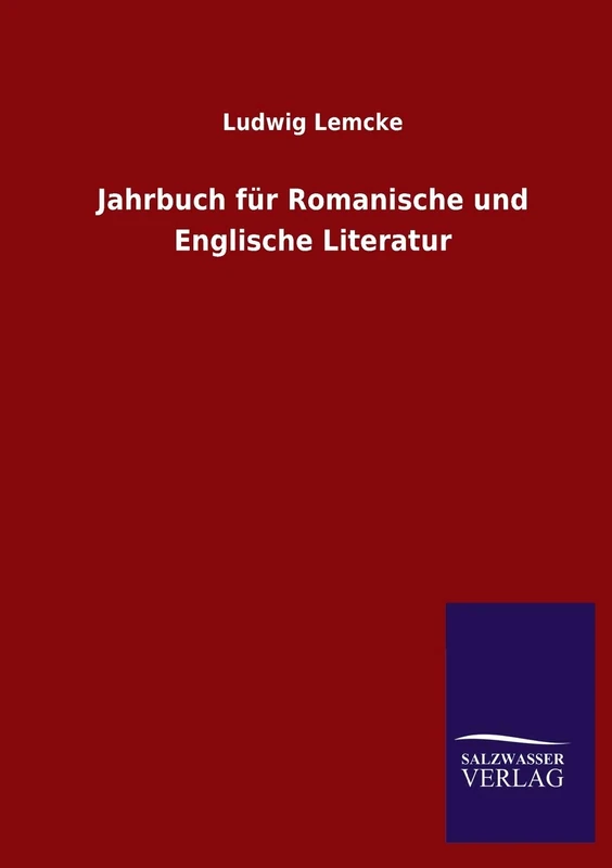 Jahrbuch für Romanische und Englische Literatur
