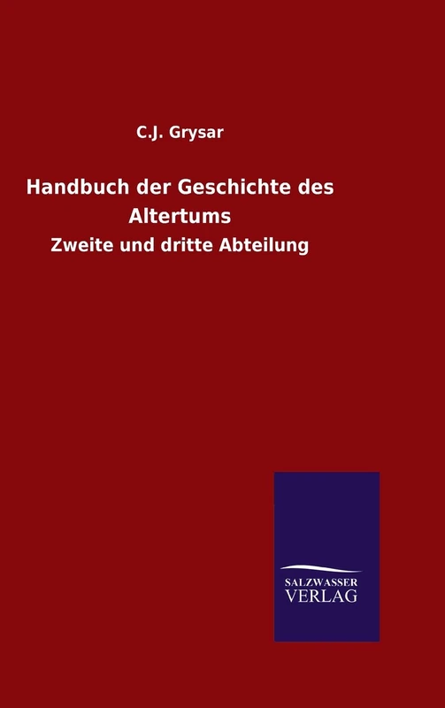 Handbuch der Geschichte des Altertums