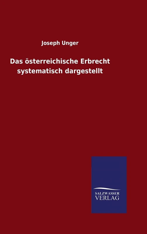 Das österreichische Erbrecht systematisch dargestellt - Image 1