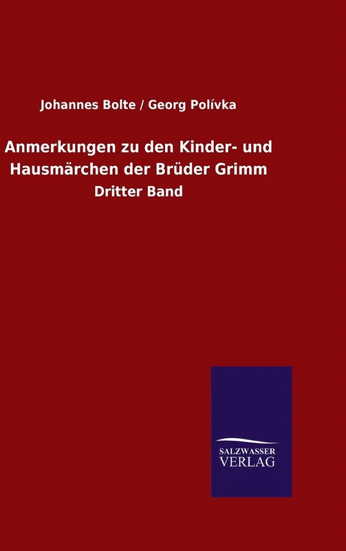 Anmerkungen zu den Kinder- und Hausmärchen der Brüder Grimm: Dritter Band - Image 1