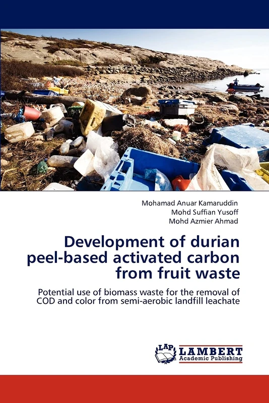 Development of durian peel-based activated carbon from fruit waste: Potential use of biomass waste for the removal of COD and color from semi-aerobic landfill leachate