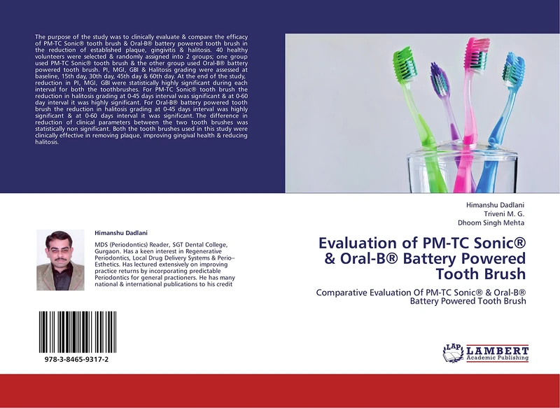 Evaluation of PM-TC Sonic® & Oral-B® Battery Powered Tooth Brush: Comparative Evaluation Of PM-TC Sonic® & Oral-B® Battery Powered Tooth Brush - Image 1