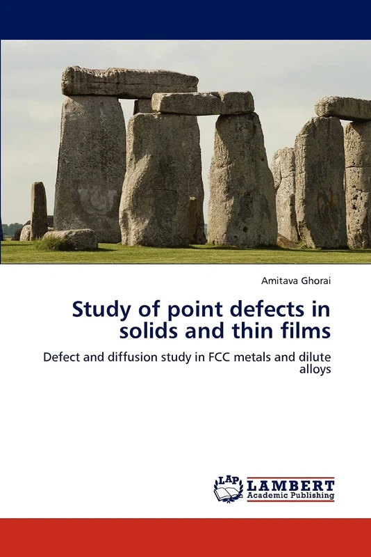 Study of point defects in solids and thin films: Defect and diffusion study in FCC metals and dilute alloys