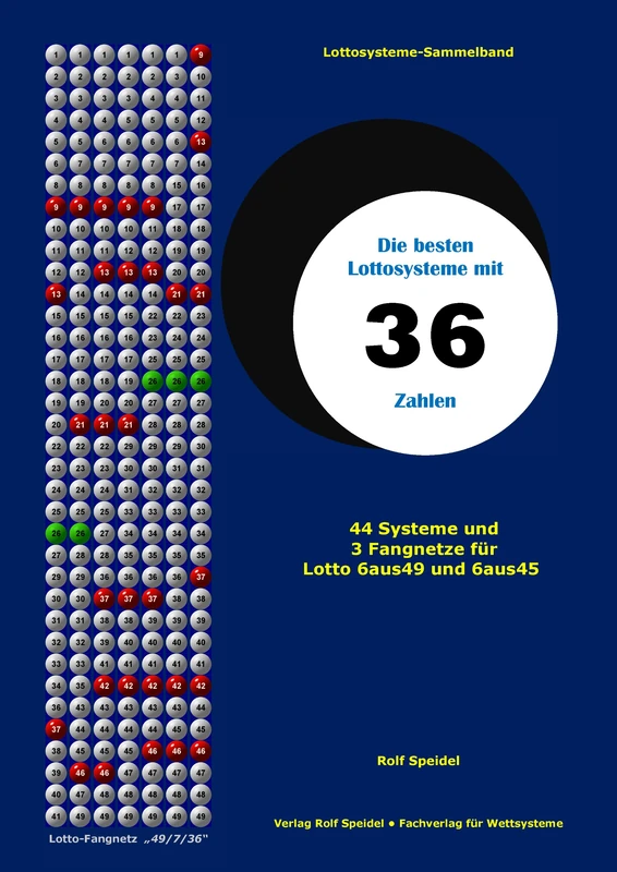 Die besten Lottosysteme mit 36 Zahlen: 44 Systeme und 3 Fangnetze für Lotto 6 aus 49 und 6 aus 45