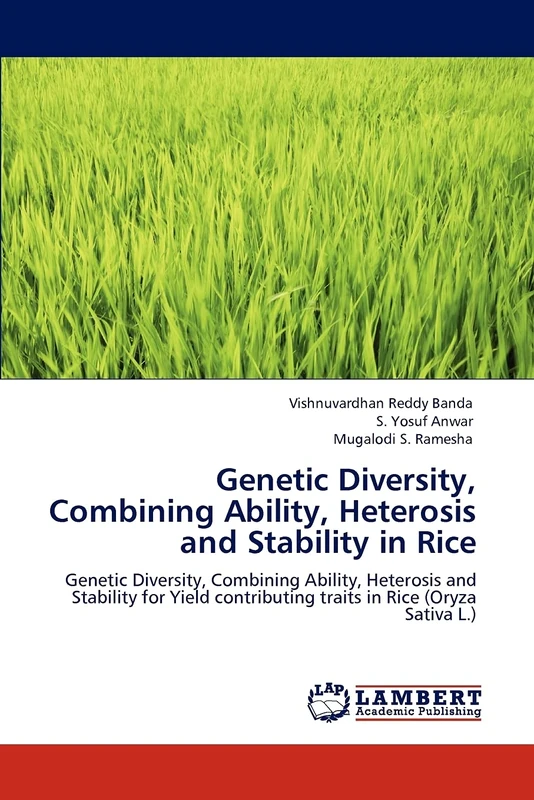 Genetic Diversity, Combining Ability, Heterosis and Stability in Rice: Genetic Diversity, Combining Ability, Heterosis and Stability for Yield contributing traits in Rice (Oryza Sativa L.)