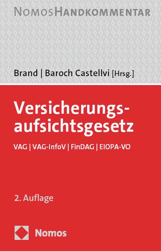 Versicherungsaufsichtsgesetz: Vag I Vag-infov I Findag I Eiopa-vo