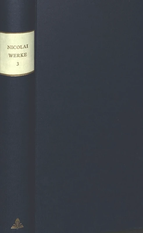 Saemtliche Werke - Briefe - Dokumente: Kritische Ausgabe Mit Kommentar: 3 (Friedrich Nicolai) - Image 1