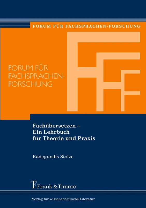 Fachübersetzen – Ein Lehrbuch für Theorie und Praxis
