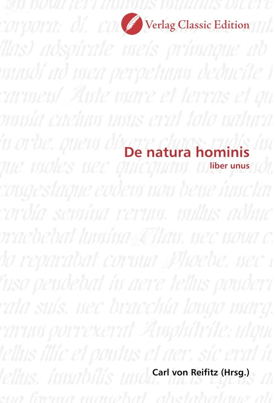 De natura hominis: liber unus - Image 1