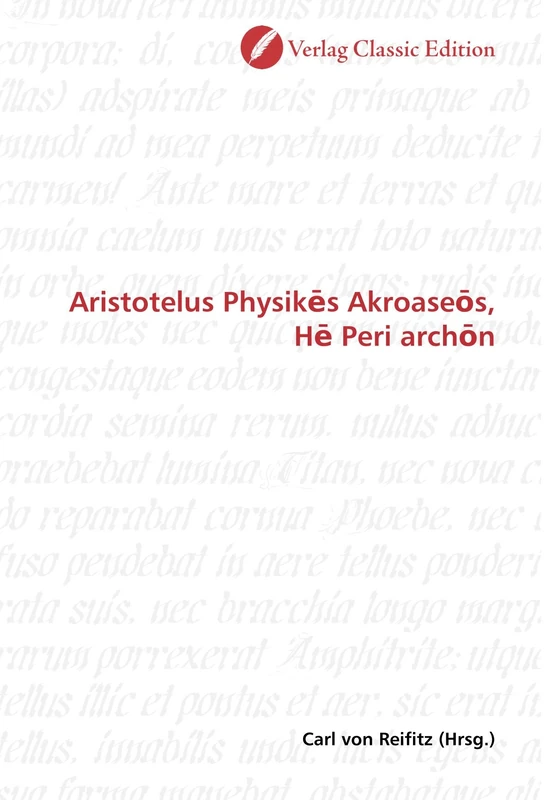 Aristotelus Physikēs Akroaseōs, Hē Peri archōn - Image 1
