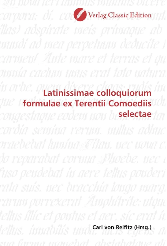 Latinissimae colloquiorum formulae ex Terentii Comoediis selectae - Image 1