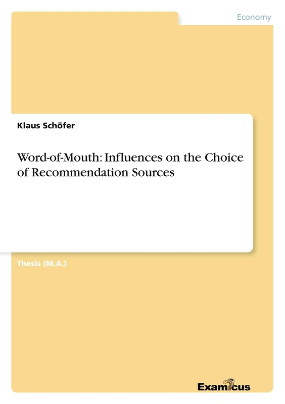 Word-of-Mouth: Influences on the Choice of Recommendation Sources - Image 1