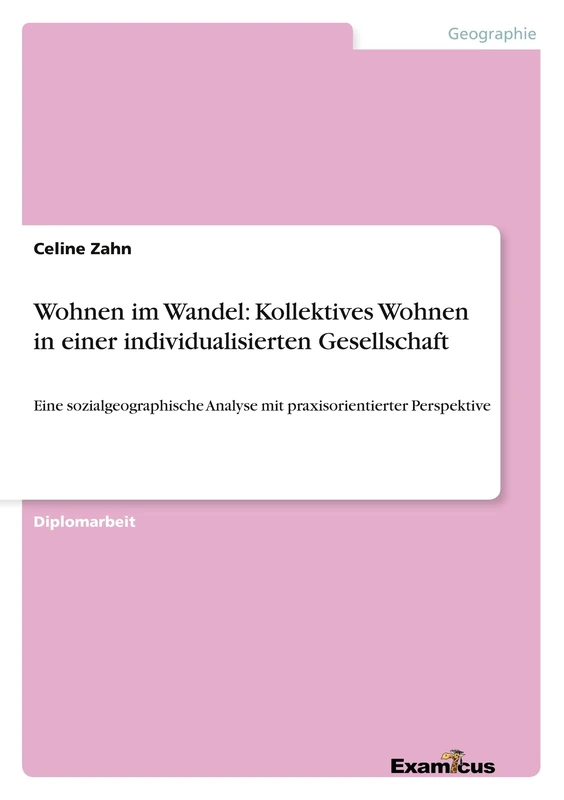Wohnen im Wandel: Kollektives Wohnen in einer individualisierten Gesellschaft: Eine sozialgeographische Analyse mit praxisorientierter Perspektive
