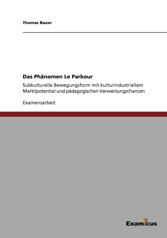 Das Phänomen Le Parkour: Subkulturelle Bewegungsform mit kulturindustriellem Marktpotential und pädagogischen Verwertungschancen