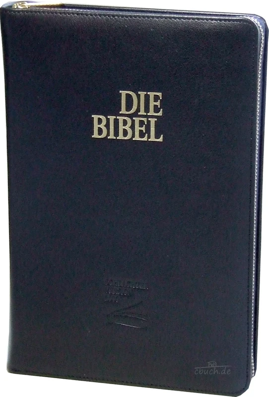 Schlachter 2000 Bibel - Taschenausgabe (Softcover, schwarz, Goldschnitt, Reißverschluss): Taschenausgabe mit Parallelstellen, Kalbsleder-Einband ... / Reißverschluss / Goldschnitt / Fadenheftung