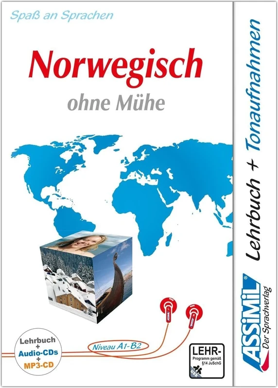 ASSiMiL Norwegisch ohne Mühe - Audio-Plus-Sprachkurs - Niveau A1-B2: Selbstlernkurs in deutscher Sprache, Lehrbuch + 4 Audio-CDs + 1 MP3-CD