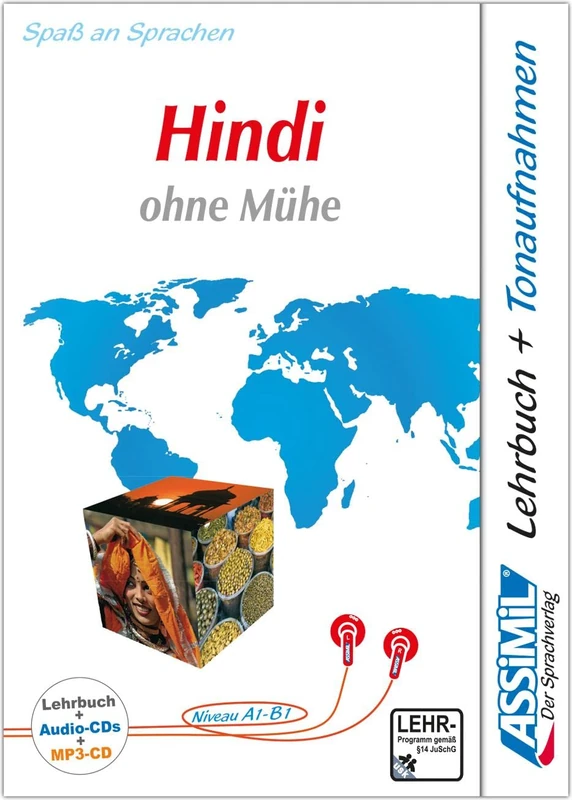 Hindi ohne Mühe. MultimediaBox: Lehrbuch und 4 Audio-CDs inkl. mp3-CD