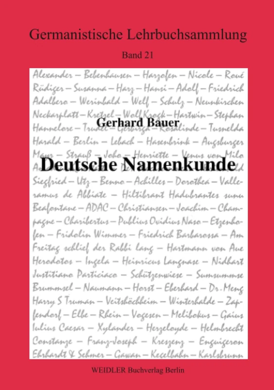 Deutsche Namenkunde (Germanistische Lehrbuchsammlung)