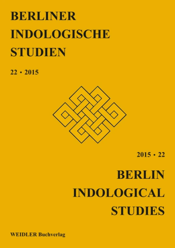 Berliner Indologische Studien / Berlin Indological Studies, Band 22 / Vol. 22 - Image 1
