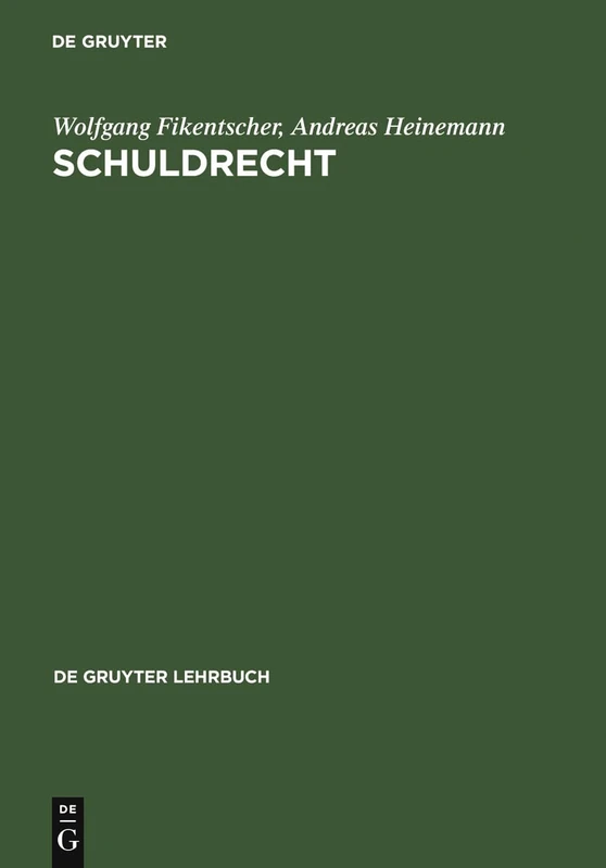 Schuldrecht (De Gruyter Lehrbuch)