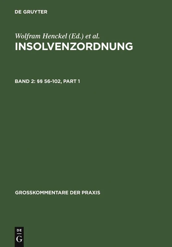 §§ 56-102 (Großkommentare der Praxis)