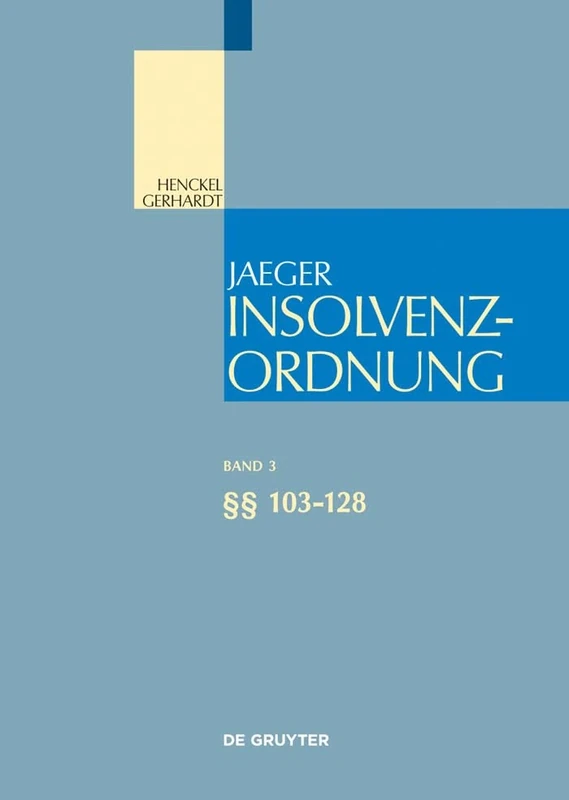 §§ 103-128: §§ 103-128 (Großkommentare Der Praxis) - Image 1