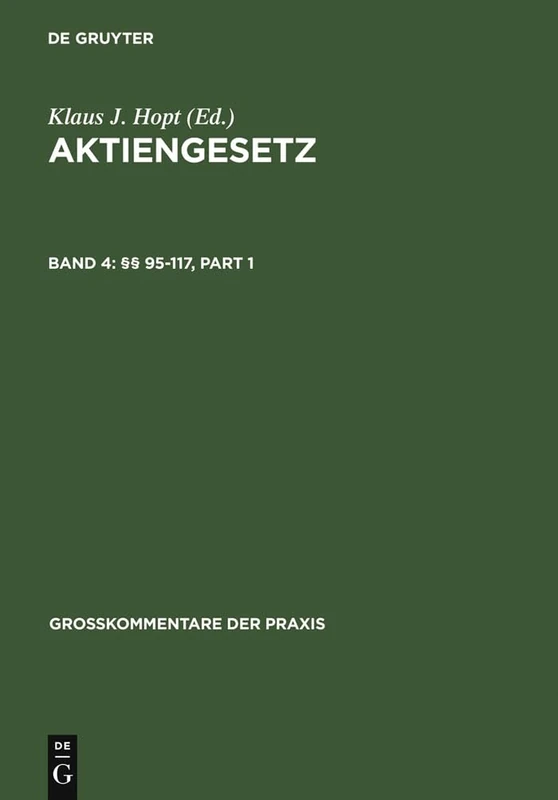§§ 95-117: Band 4: §§ 95-117 (Großkommentare Der Praxis)