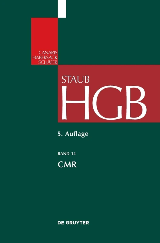 Cmr (Großkommentare Der Praxis) - Image 1