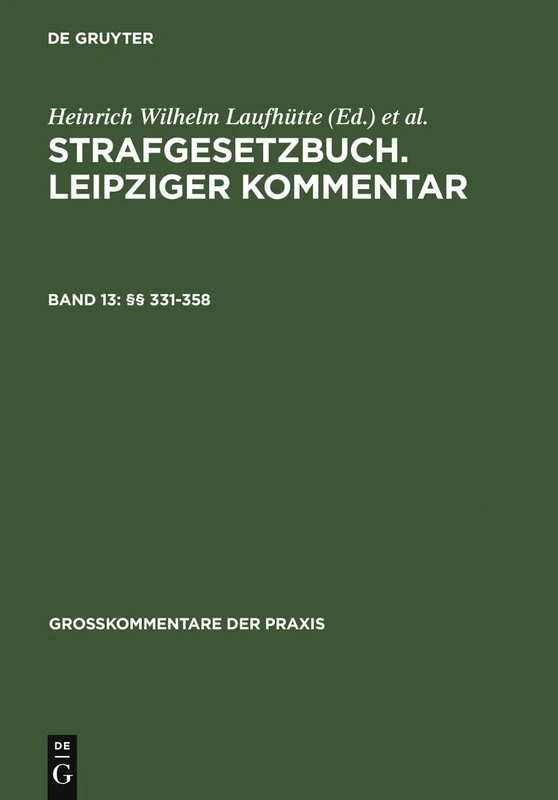 331-358 (Großkommentare Der Praxis) - Image 1