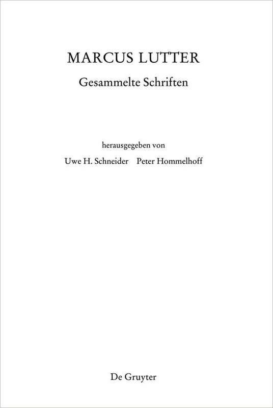 Marcus Lutter. Gesammelte Schriften - Image 1