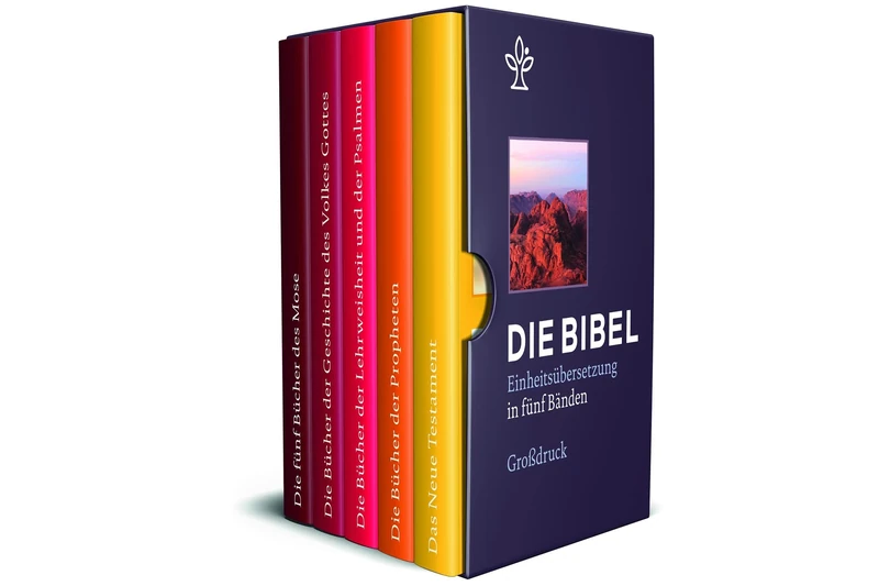 Bibel in 5 Einzelbüchern in Geschenkkassette, Großdruck: Einheitsübersetzung der Heiligen Schrift. Gesamtausgabe