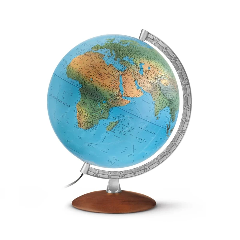 Doppelbild-Leuchtglobus (DP 30 10): Kartenbild: Phys./Polit