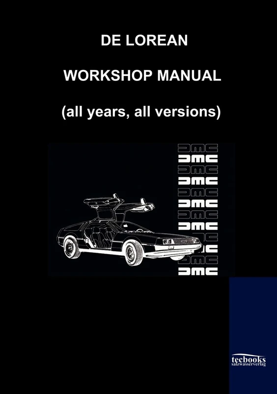 De Lorean Factory Workshop Manual - Image 1