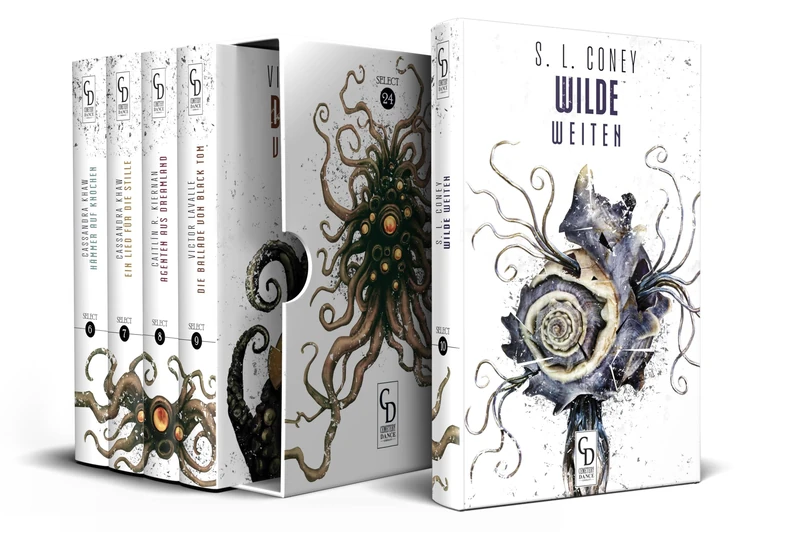 Cemetery Dance Germany SELECT '24 - LOVECRAFTIAN VIBES: Alle fünf Bände der 2024er Ausgabe von Cemetery Dance Germany SELECT im Sammlerschuber.