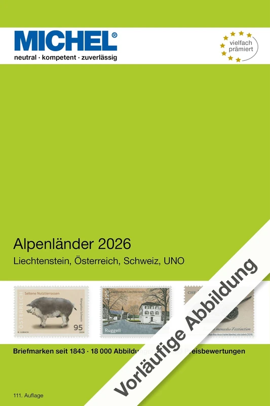 Alpenländer 2026: Liechtenstein, Österreich, Schweiz, UNO Genf, UNO Wien