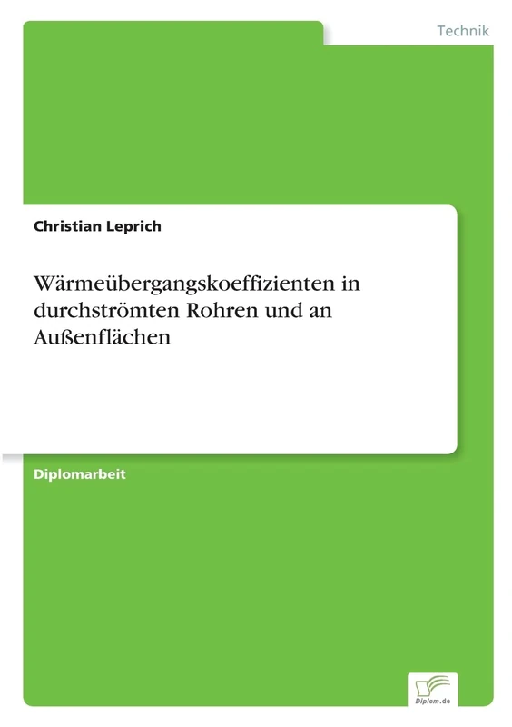 Wärmeübergangskoeffizienten in durchströmten Rohren und an Außenflächen - Image 1
