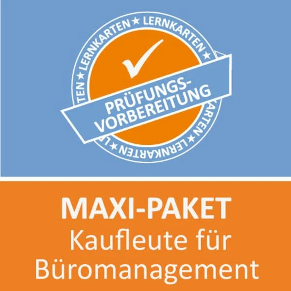 AzubiShop24.de Lernkarten Kaufmann / Kauffrau für Büromanagement. Maxi-Paket: Prüfungsvorbereitung auf die Abschlussprüfung - Image 1