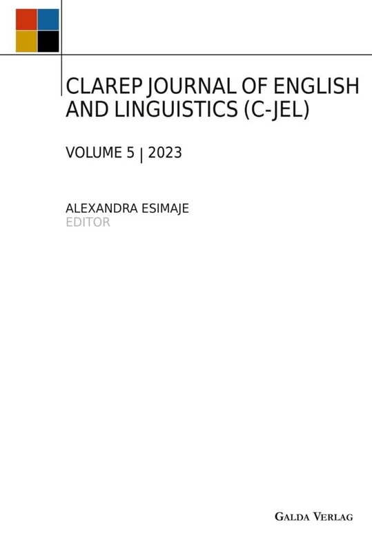 Clarep Journal of English and Linguistics (C-Jel): Vol. 5