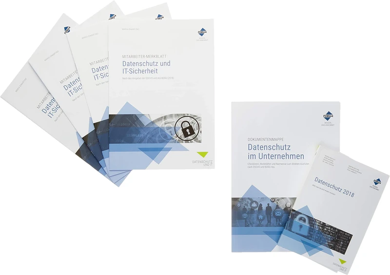 Das Datenschutz-Paket 2018: Datenschutz 2018 (Kombi-Ausgabe), Mitarbeiter-Merkblatt Datenschutz und IT-Sicherheit, Dokumentenmappe Datenschutz im Unternehmen (Premium-Ausgabe)
