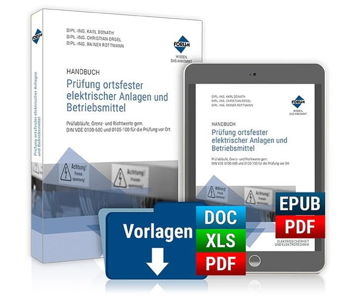 Handbuch Prüfung ortsfester elektrischer Anlagen und Betriebsmittel: PREMIUM-Ausgabe - Image 1